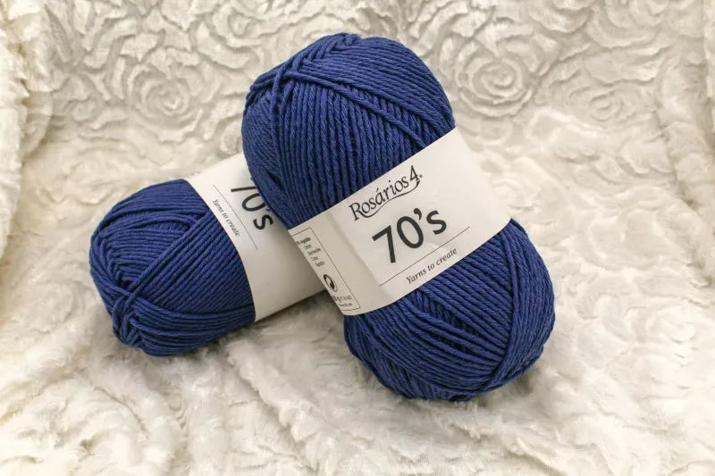 Duurzaam garen: Rosários 4 70's in kleur 10 Donker blauw