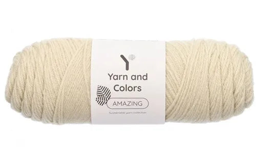 Duurzaam garen: Yarn and Colors Amazing in kleur 003 Ecru