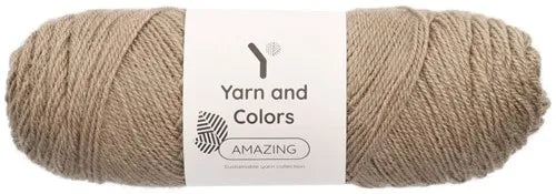 Duurzaam garen: Yarn and Colors Amazing in kleur 005 Klei beige