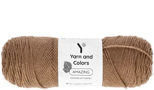 Duurzaam garen: Yarn and Colors Amazing in kleur 007 Sigaar bruin