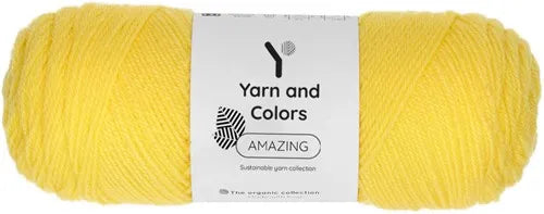 Duurzaam garen: Yarn and Colors Amazing in kleur 013 Zonnestraal geel