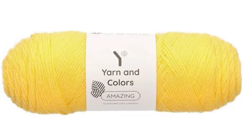 Duurzaam garen: Yarn and Colors Amazing in kleur 014 Zonnebloem geel