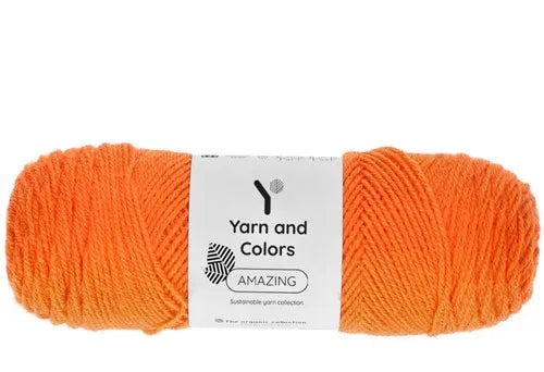 Duurzaam garen: Yarn and Colors Amazing in kleur 021 Oranje