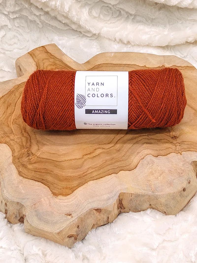 Duurzaam garen: Yarn and Colors Amazing in kleur 024 Baksteen oranje