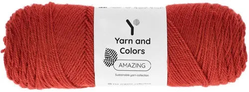 Duurzaam garen: Yarn and Colors Amazing in kleur 030 Wijn rood