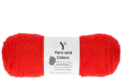 Duurzaam garen: Yarn and Colors Amazing in kleur 032 Rood