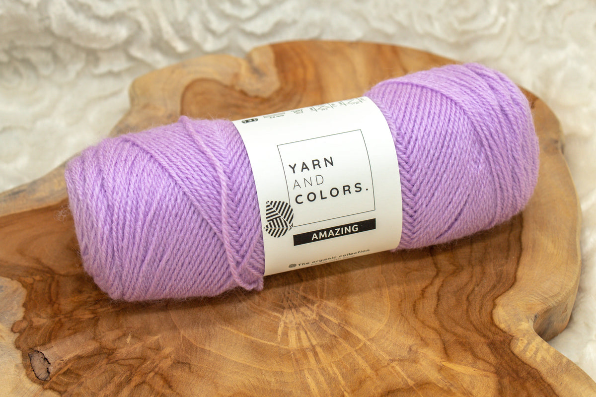 Duurzaam garen: Yarn and Colors Amazing in kleur 052 Licht paars