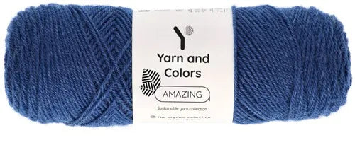 Duurzaam garen: Yarn and Colors Amazing in kleur 060 Donker blauw