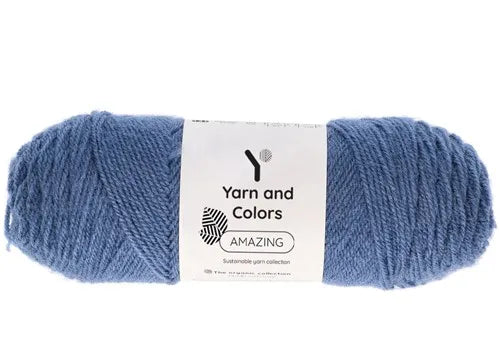 Duurzaam garen: Yarn and Colors Amazing in kleur 061 Jeans blauw