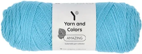 Duurzaam garen: Yarn and Colors Amazing in kleur 064 Fel blauw