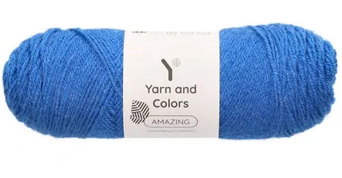Duurzaam garen: Yarn and Colors Amazing in kleur 068 Saffier blauw
