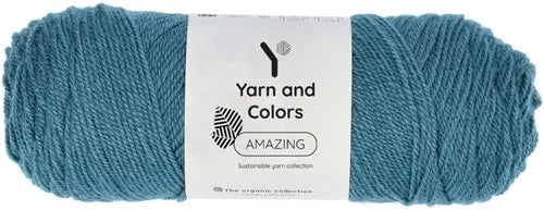 Duurzaam garen: Yarn and Colors Amazing in kleur 069 Petrol blauw