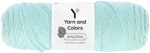 Duurzaam garen: Yarn and Colors Amazing in kleur 073 Antiek glas blauw