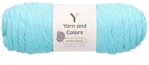 Duurzaam garen: Yarn and Colors Amazing in kleur 074 Licht blauw