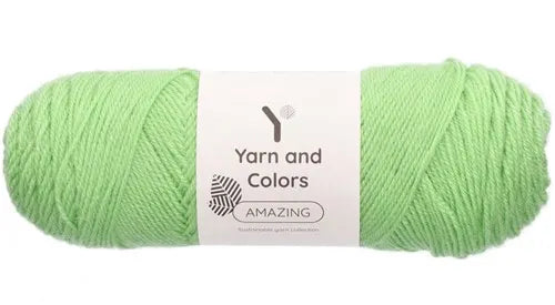Duurzaam garen: Yarn and Colors Amazing in kleur 081 Sla groen