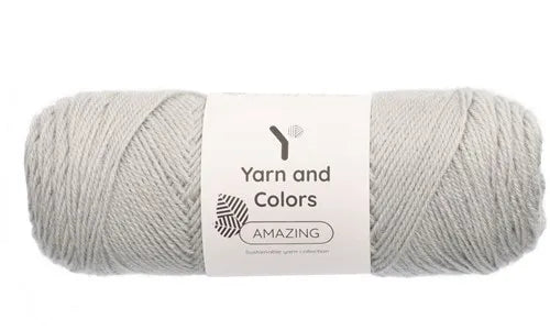 Duurzaam garen: Yarn and Colors Amazing in kleur 095 Licht grijs