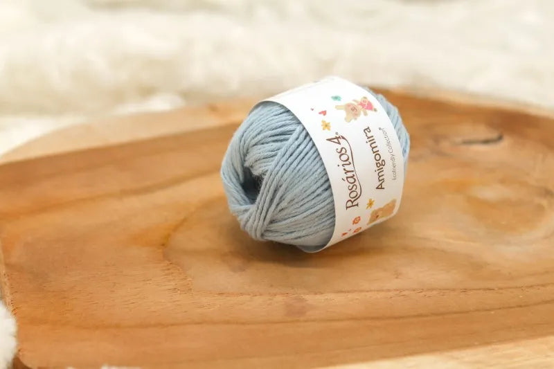 Duurzaam garen: Rosários 4 Amigomira in kleur 76 Licht blauw