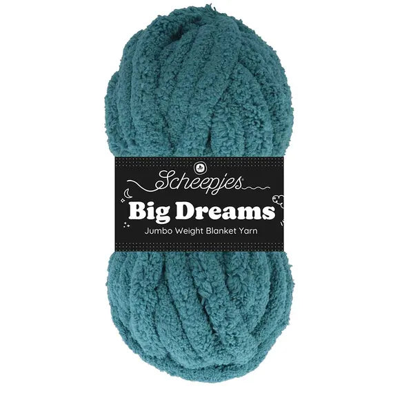 Duurzaam garen: Scheepjes Big Dreams in kleur 509 Petrol blauw