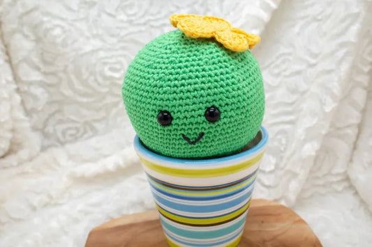 Gehaakt Haakpatroon cactus Carla ontworpen door Cora's Knit Knacks