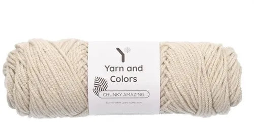 Duurzaam garen: Yarn and Colors Chunky Amazing in kleur 004 Berk beige
