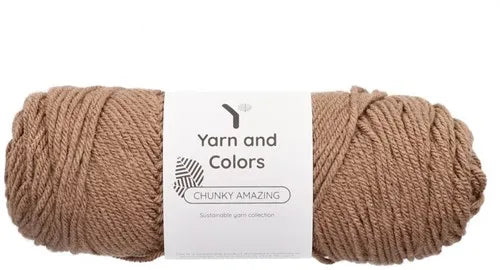 Duurzaam garen: Yarn and Colors Chunky Amazing in kleur 007 Sigaar bruin