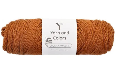 Duurzaam garen: Yarn and Colors Chunky Amazing in kleur 026 Saté bruin