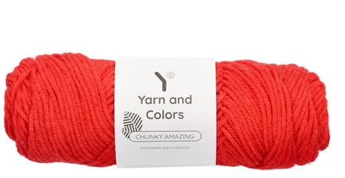 Duurzaam garen: Yarn and Colors Chunky Amazing in kleur 032 Rood