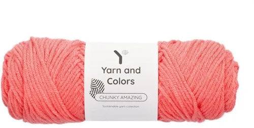 Duurzaam garen: Yarn and Colors Chunky Amazing in kleur 040 Koraal roze