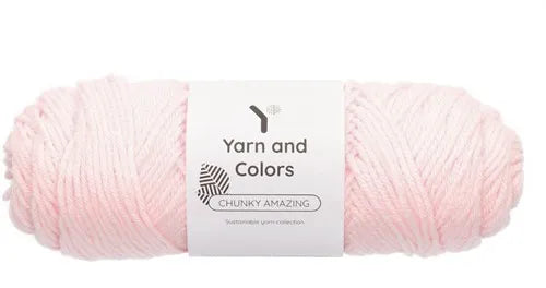 Duurzaam garen: Yarn and Colors Chunky Amazing in kleur 044 Licht roze