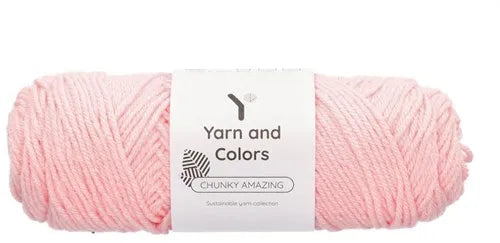 Duurzaam garen: Yarn and Colors Chunky Amazing in kleur 045 Bloesem roze
