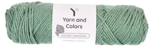 Duurzaam garen: Yarn and Colors Chunky Amazing in kleur 079 Aventurijn groen