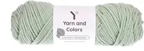 Duurzaam garen: Yarn and Colors Chunky Amazing in kleur 080 Eucalyptus groen