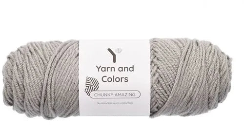 Duurzaam garen: Yarn and Colors Chunky Amazing in kleur 096 Grijs
