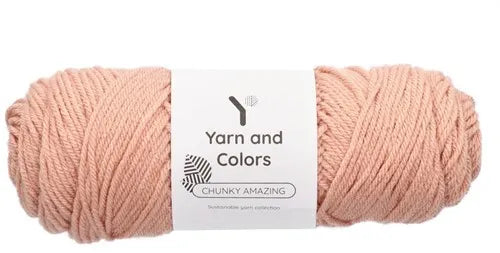 Duurzaam garen: Yarn and Colors Chunky Amazing in kleur 101 Zacht roze