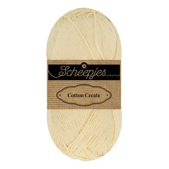 Duurzaam garen: Scheepjes Cotton Create in kleur 501 Crème wit