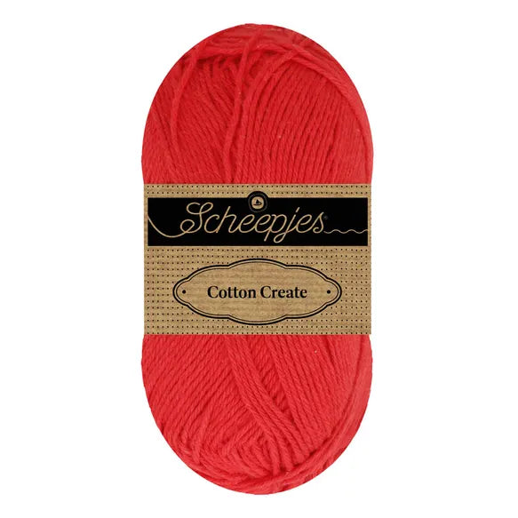 Duurzaam garen: Scheepjes Cotton Create in kleur 510 Rood
