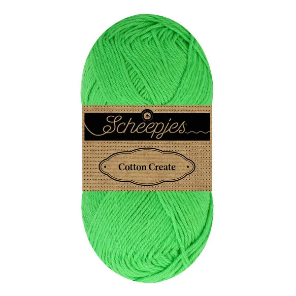 Duurzaam garen: Scheepjes Cotton Create in kleur 517 Gras groen