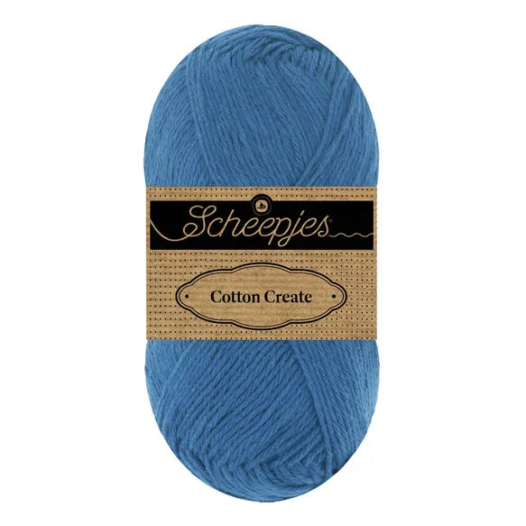 Duurzaam garen: Scheepjes Cotton Create in kleur 519 Zacht blauw