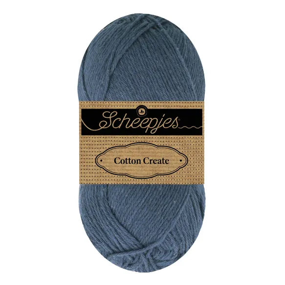 Duurzaam garen: Scheepjes Cotton Create in kleur 527 Jeans blauw