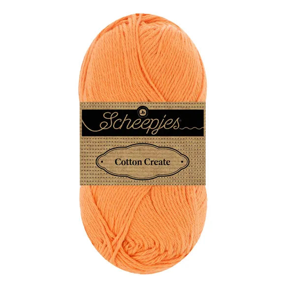 Duurzaam garen: Scheepjes Cotton Create in kleur 639 Licht oranje