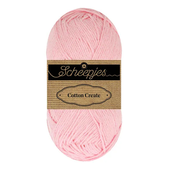 Duurzaam garen: Scheepjes Cotton Create in kleur 649 Zacht roze