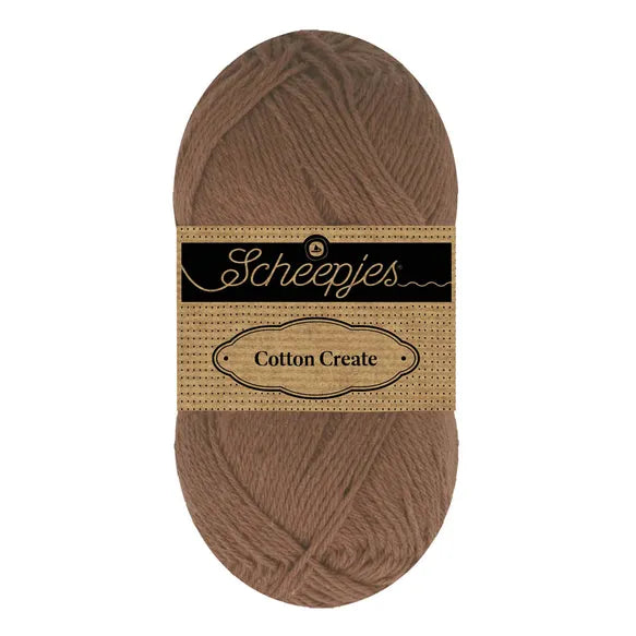 Duurzaam garen: Scheepjes Cotton Create in kleur 657 Bruin