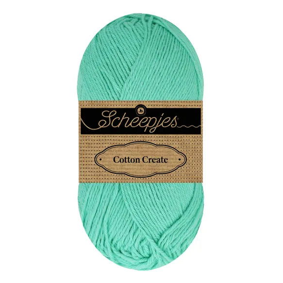 Duurzaam garen: Scheepjes Cotton Create in kleur 665 Turkoois