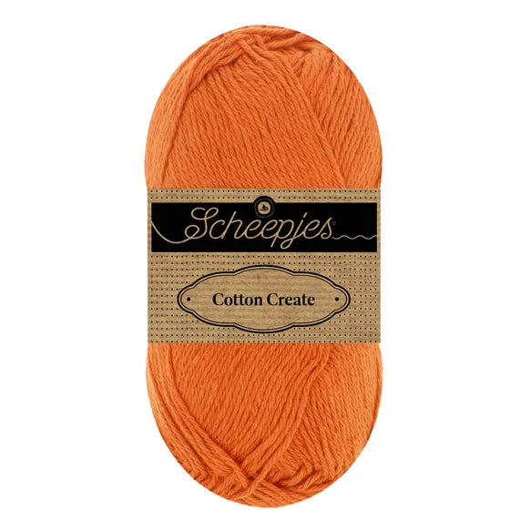 Duurzaam garen: Scheepjes Cotton Create in kleur 671 Oranje