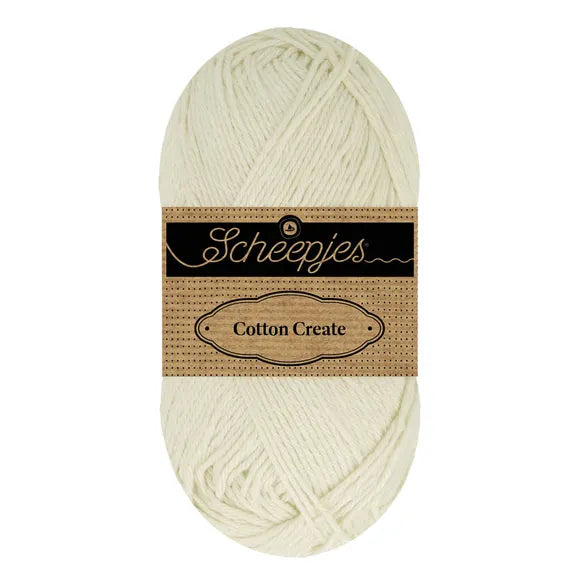 Duurzaam garen: Scheepjes Cotton Create in kleur 700 Gebroken wit