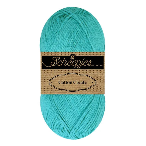 Duurzaam garen: Scheepjes Cotton Create in kleur 725 Oceaan blauw