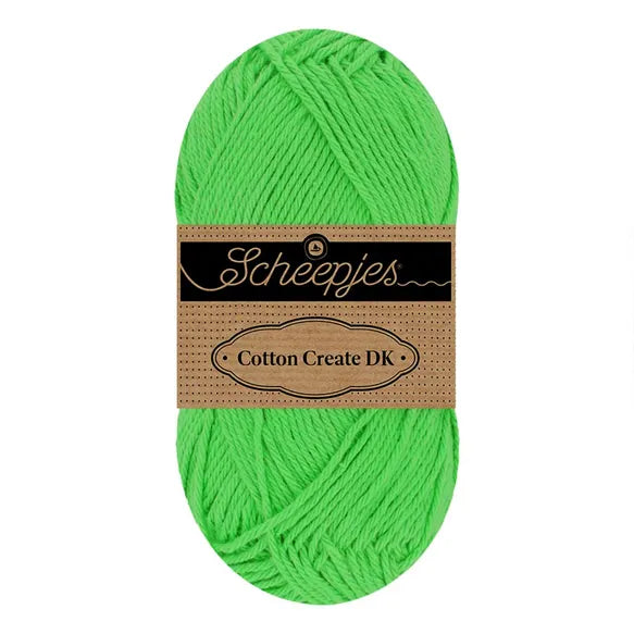 Duurzaam garen: Scheepjes Cotton Create DK in kleur 517 Gras groen