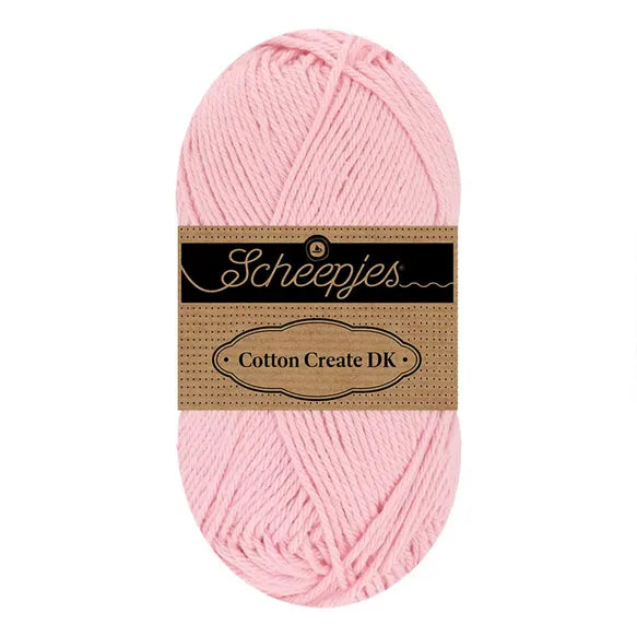 Duurzaam garen: Scheepjes Cotton Create DK in kleur 649 Zacht roze