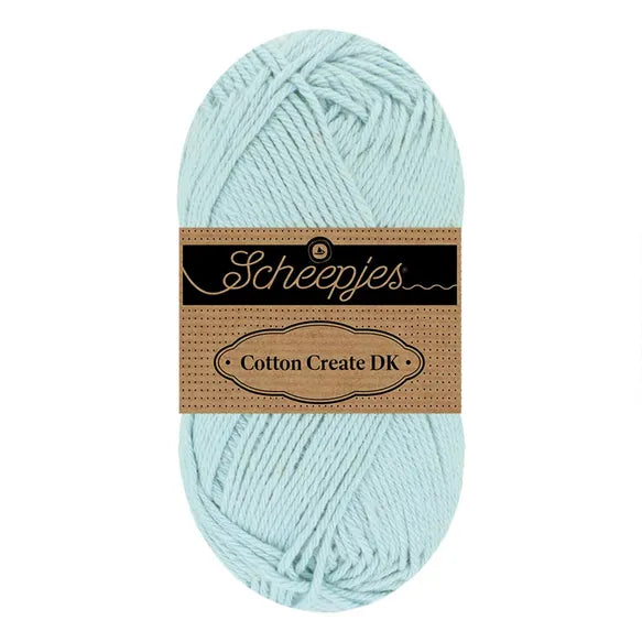 Duurzaam garen: Scheepjes Cotton Create DK in kleur 652 Pastel blauw