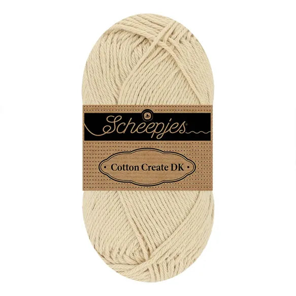 Duurzaam garen: Scheepjes Cotton Create DK in kleur 656 Beige